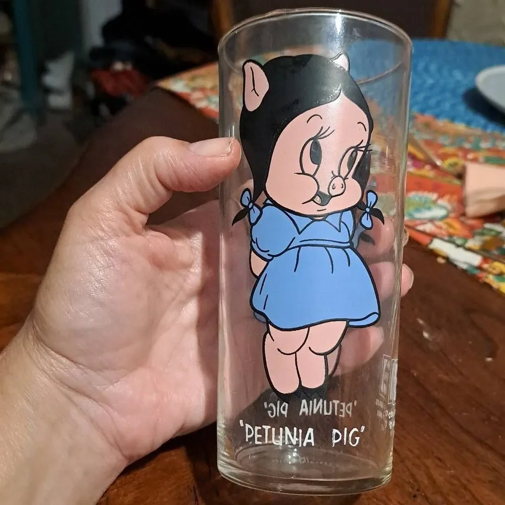 Vintage 1973 Pepsi Looney Tunes Collector Glasses Set of 7 Warner Bros